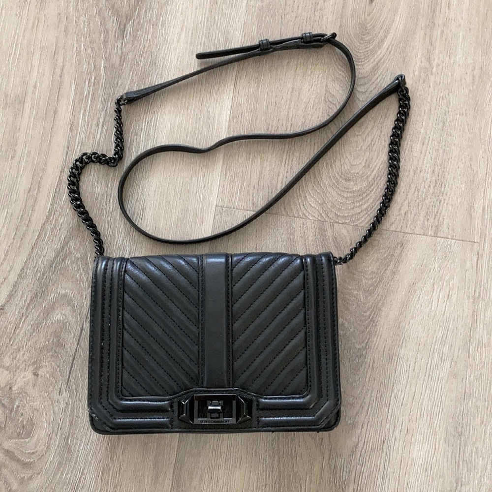 Rebecca Minkoff Black Quilted Shoulder Bag